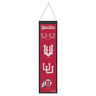 WinCraft Utah Utes 8" x 32" Wool Evolution Banner
