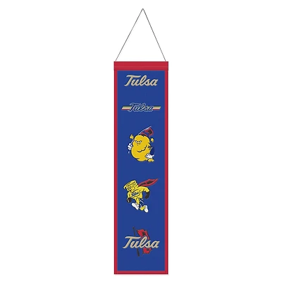 WinCraft Tulsa Golden Hurricane 8" x 32" Wool Evolution Banner