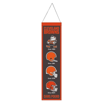WinCraft Cleveland Browns 8" x 32" Wool Evolution Banner