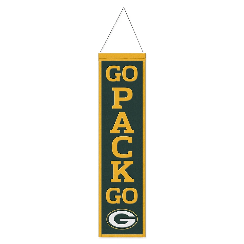 WinCraft Green Bay Packers 8" x 32" Wool Evolution Banner
