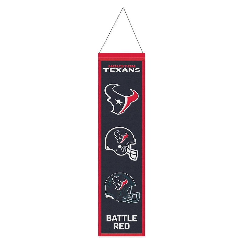 WinCraft Houston Texans 8" x 32" Helmet Logo Wool Banner