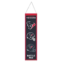 WinCraft Houston Texans 8" x 32" Helmet Logo Wool Banner