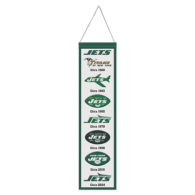 WinCraft New York Jets 8" x 32" Wool Evolution Banner