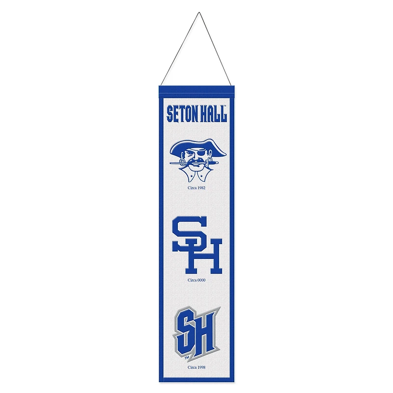 WinCraft Seton Hall Pirates 8" x 32" Wool Evolution Banner