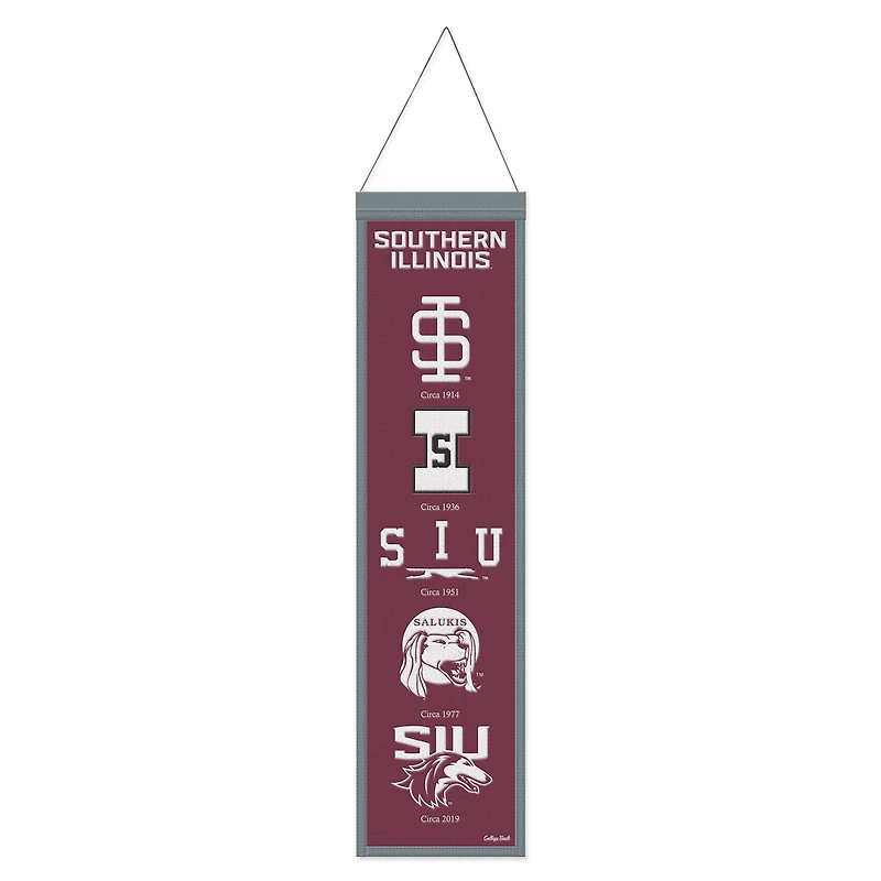 WinCraft Southern Illinois Salukis 8" x 32" Wool Evolution Banner