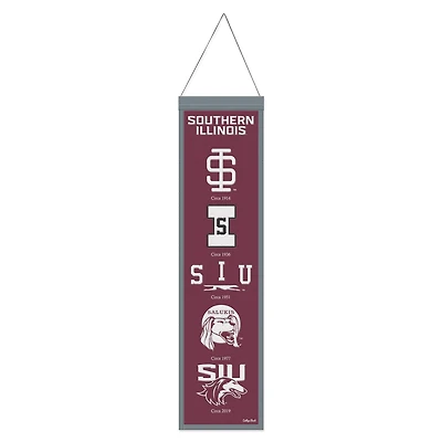 WinCraft Southern Illinois Salukis 8" x 32" Wool Evolution Banner