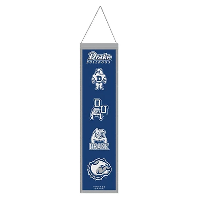 WinCraft Drake Bulldogs 8" x 32" Wool Evolution Banner