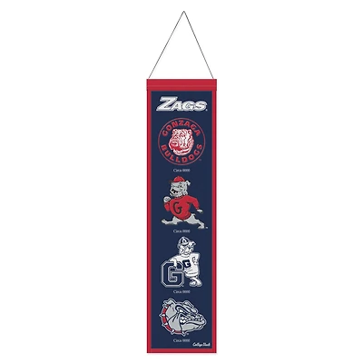 WinCraft Gonzaga Bulldogs 8" x 32" Wool Evolution Banner
