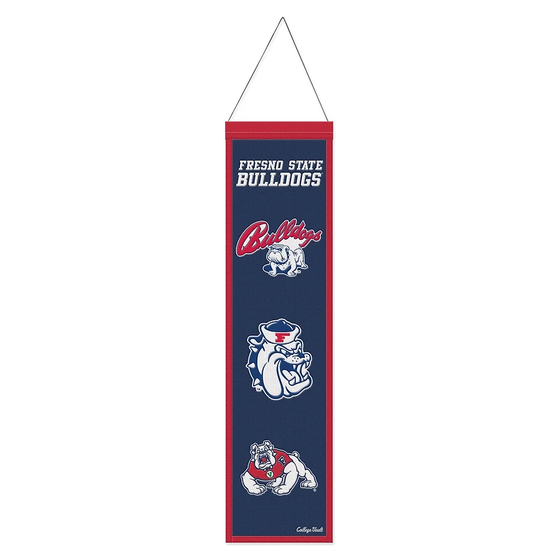 WinCraft Fresno State Bulldogs 8" x 32" Wool Evolution Banner