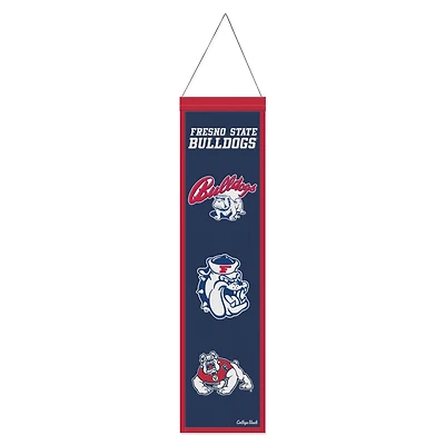 WinCraft Fresno State Bulldogs 8" x 32" Wool Evolution Banner
