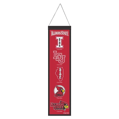 WinCraft Illinois State Redbirds 8" x 32" Wool Evolution Banner