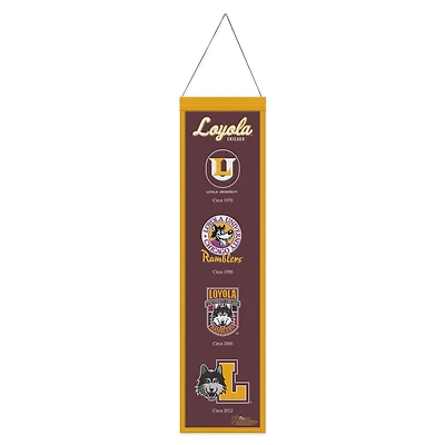 WinCraft Loyola Chicago Ramblers 8" x 32" Wool Evolution Banner