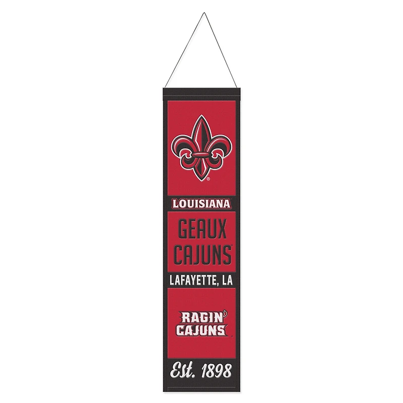 WinCraft Louisiana Ragin' Cajuns 8" x 32" Wool Evolution Banner