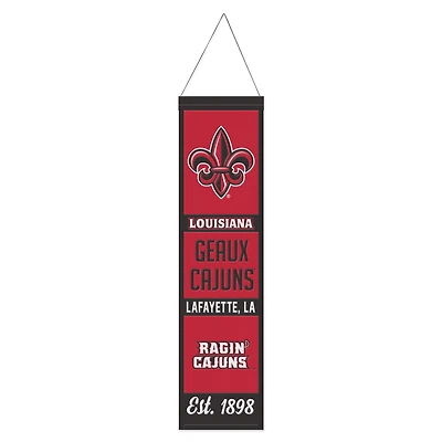 WinCraft Louisiana Ragin' Cajuns 8" x 32" Wool Evolution Banner
