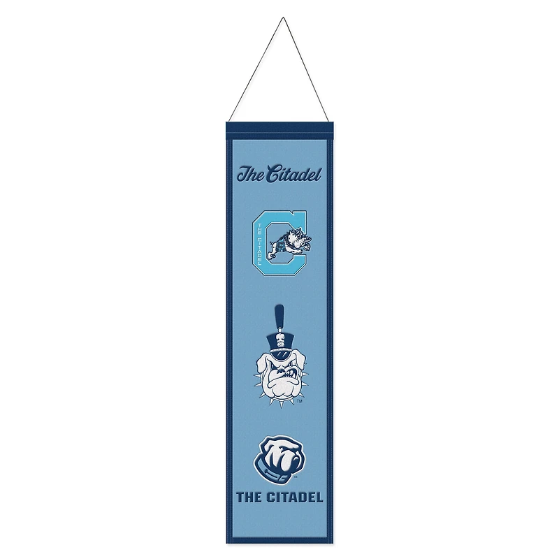 WinCraft Citadel Bulldogs 8" x 32" Wool Evolution Banner