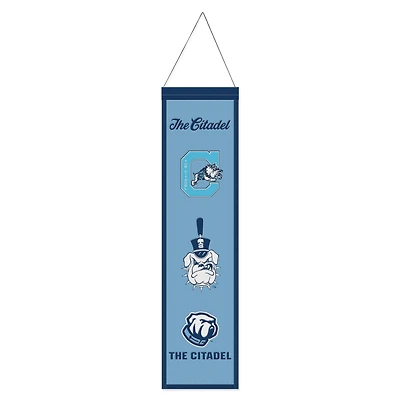 WinCraft Citadel Bulldogs 8" x 32" Wool Evolution Banner