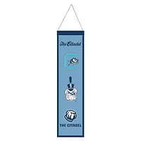 WinCraft Citadel Bulldogs 8" x 32" Wool Evolution Banner