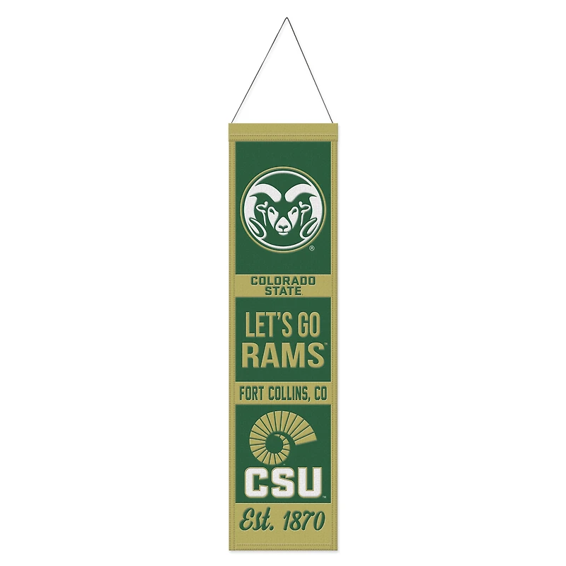 WinCraft Colorado State Rams 8" x 32" Wool Evolution Banner