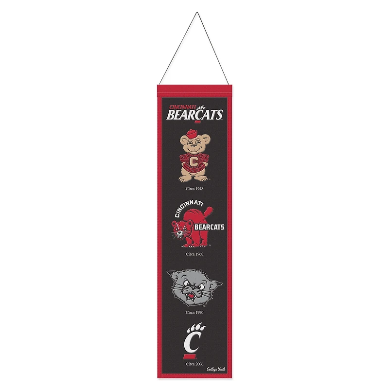 WinCraft Cincinnati Bearcats 8" x 32" Wool Evolution Banner