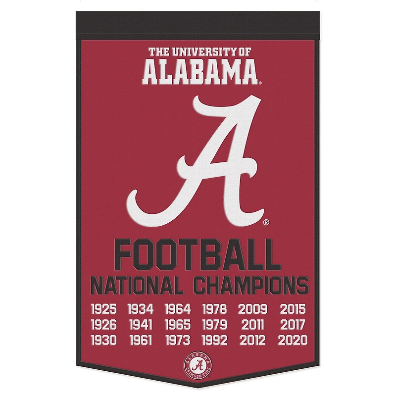WinCraft Alabama Crimson Tide 24" x 38" Wool Championship Banner