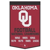WinCraft Oklahoma Sooners 24" x 38" Wool Championship Banner