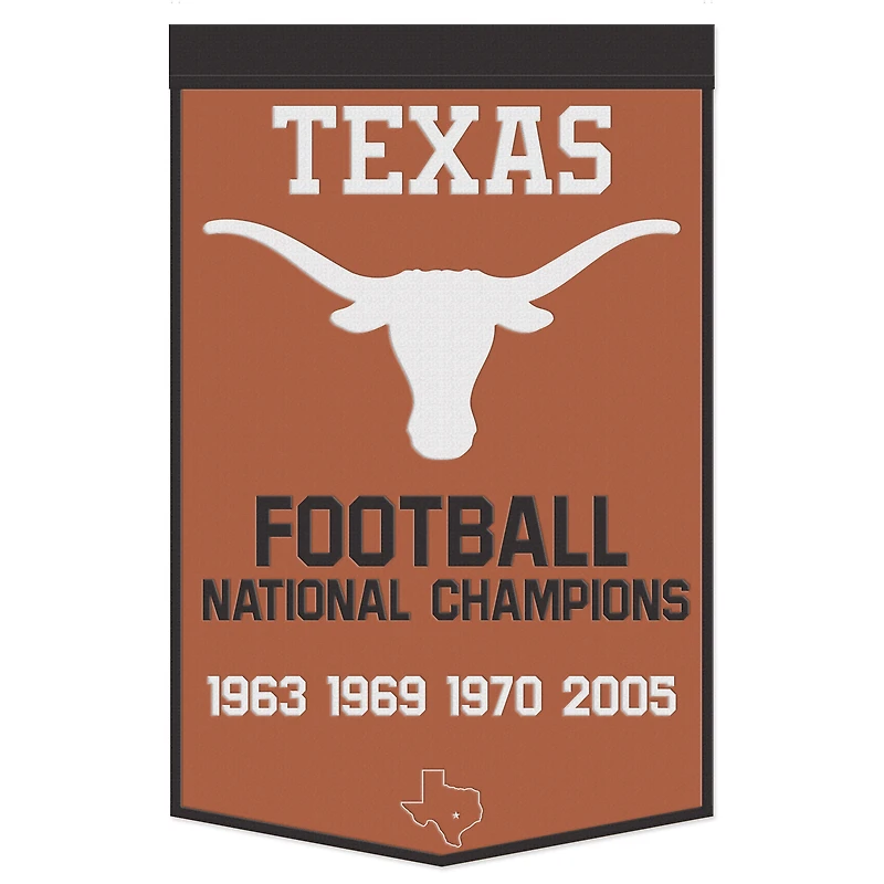 WinCraft Texas Longhorns 24" x 38" Wool Championship Banner