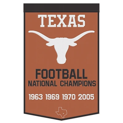 WinCraft Texas Longhorns 24" x 38" Wool Championship Banner