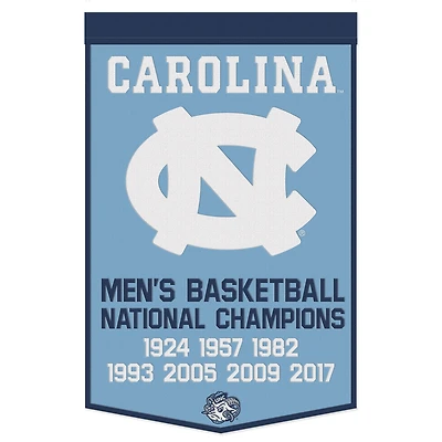 WinCraft North Carolina Tar Heels 24" x 38" Wool Championship Banner