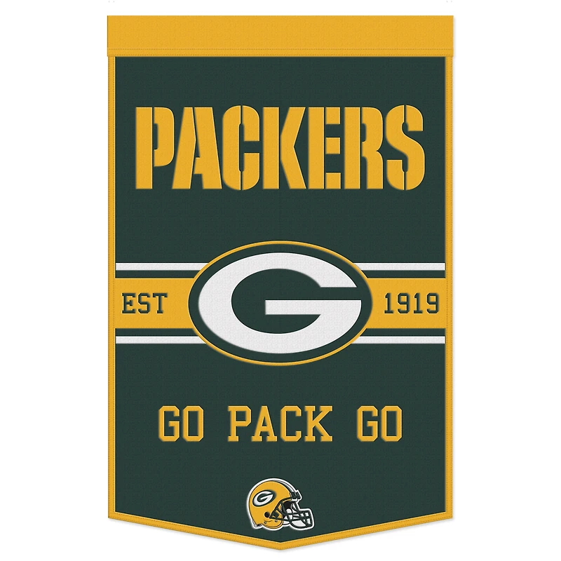 WinCraft Green Bay Packers 24" x 38" Wool Championship Banner