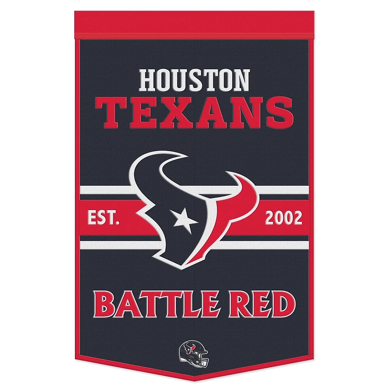 WinCraft Houston Texans 24" x 38" Primary Logo Banner