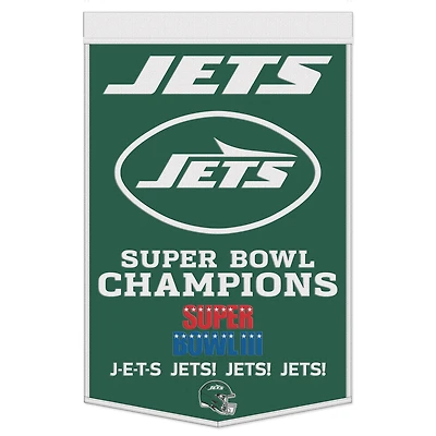 WinCraft New York Jets 24" x 38" Wool Championship Banner