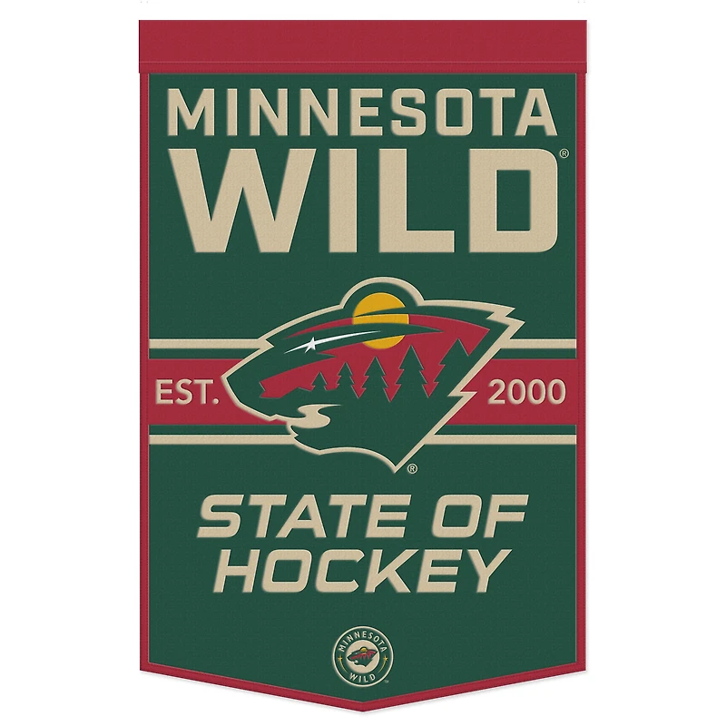 WinCraft Minnesota Wild 24" x 38" Primary Logo Banner