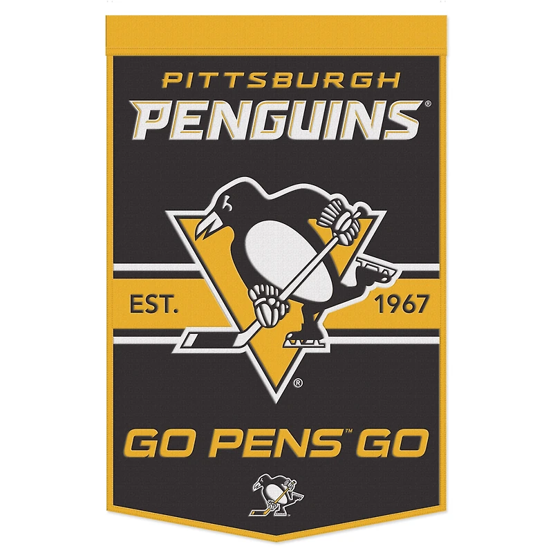 WinCraft Pittsburgh Penguins 24" x 38" Primary Logo Banner