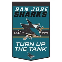 WinCraft San Jose Sharks 24" x 38" Primary Logo Banner