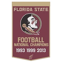 WinCraft Florida State Seminoles 24" x 38" Wool Championship Banner