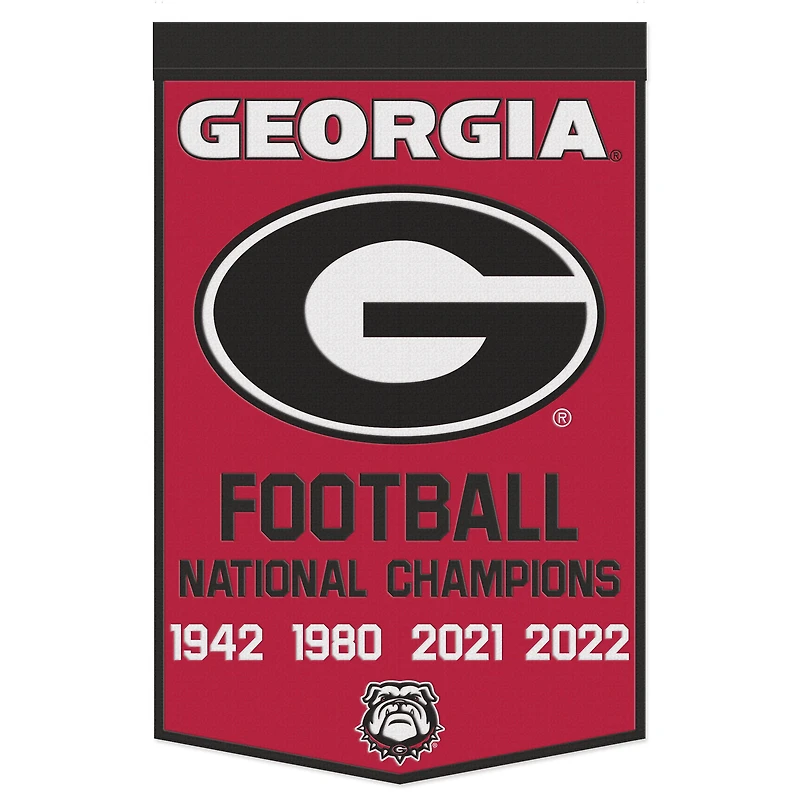 WinCraft Georgia Bulldogs 24" x 38" Wool Championship Banner
