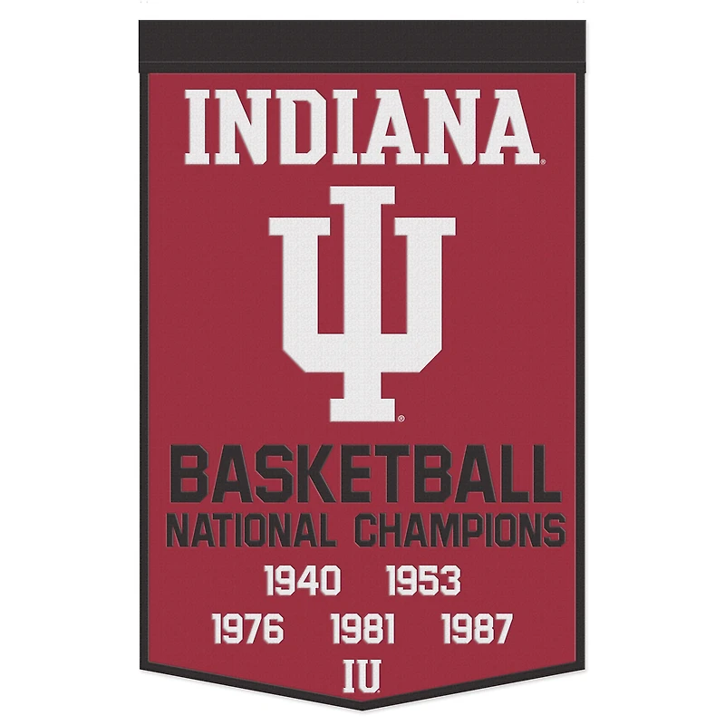 WinCraft Indiana Hoosiers 24" x 38" Wool Championship Banner