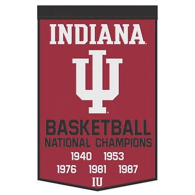 WinCraft Indiana Hoosiers 24" x 38" Wool Championship Banner