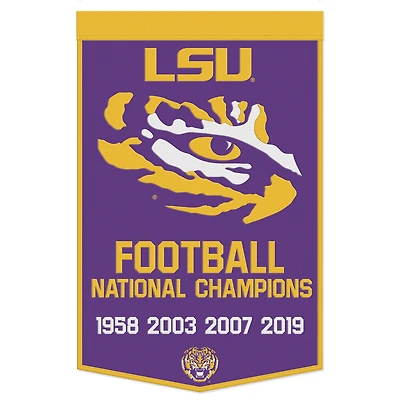 WinCraft LSU Tigers 24" x 38" Wool Championship Banner