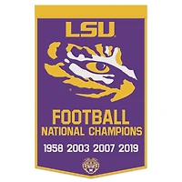 WinCraft LSU Tigers 24" x 38" Wool Championship Banner