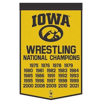 WinCraft Iowa Hawkeyes 24" x 38" Wool Championship Banner