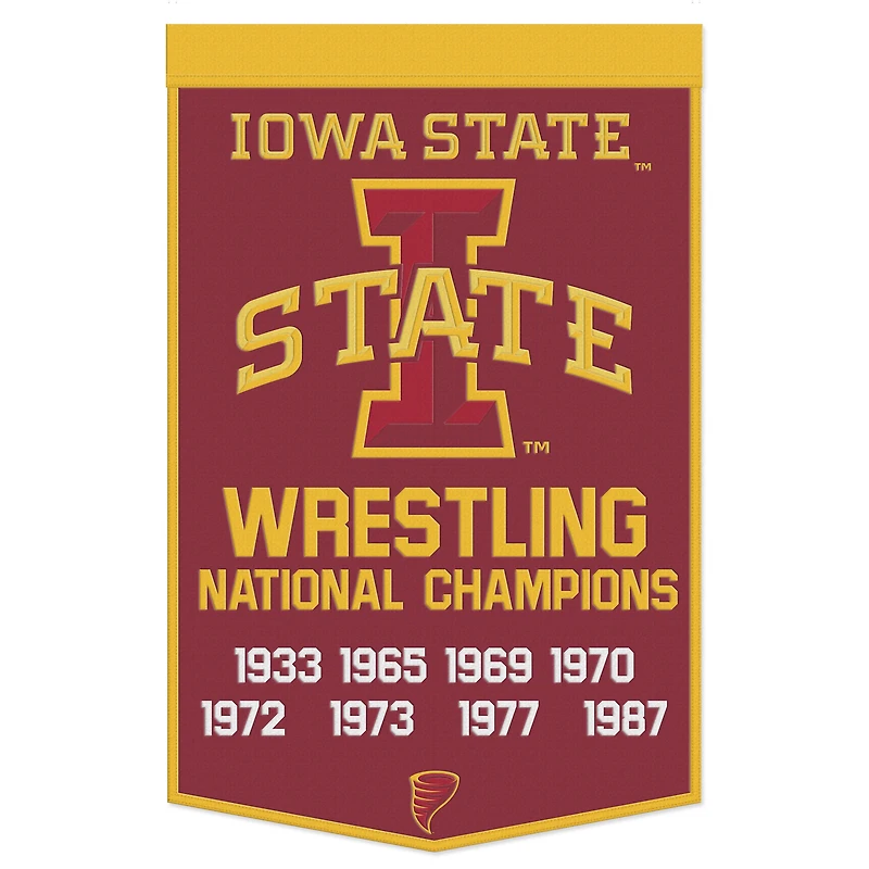 WinCraft Iowa State Cyclones 24" x 38" Wool Championship Banner