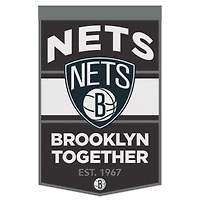 WinCraft Brooklyn Nets 24" x 38" Primary Logo Banner