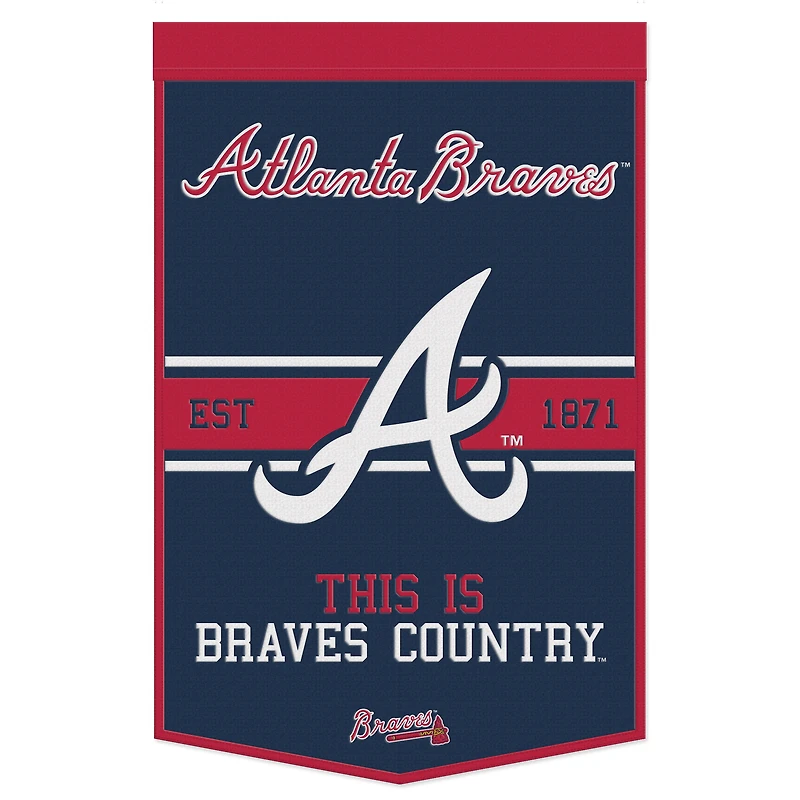 WinCraft Atlanta Braves 24" x 38" Primary Logo Banner
