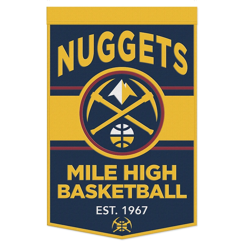 WinCraft Denver Nuggets 24" x 38" Primary Logo Banner