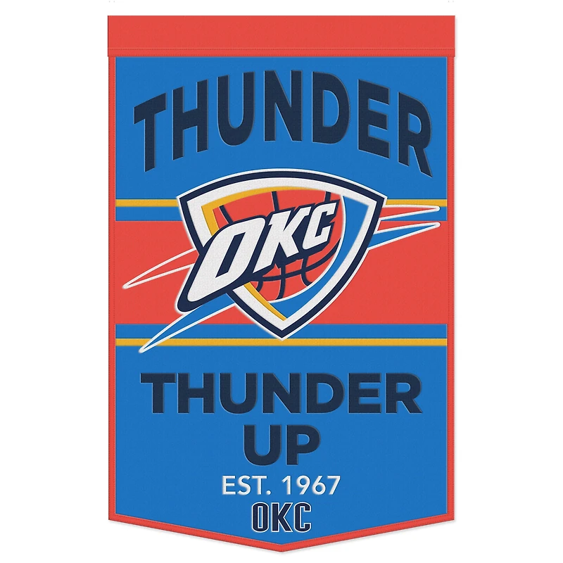 WinCraft Oklahoma City Thunder 24" x 38" Primary Logo Banner