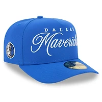 Men's New Era Blue Dallas Mavericks 2025 NBA Draft A-Frame 59FIFTY Fitted Hat