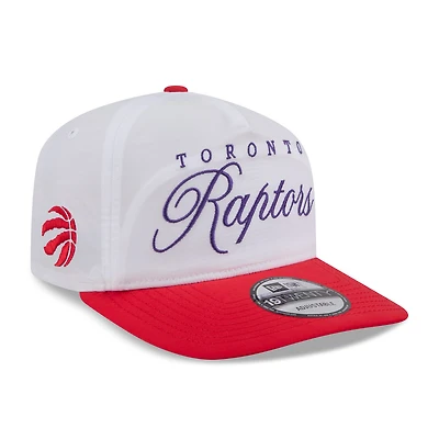 Men's New Era White/Red Toronto Raptors 2025 NBA Draft On-Stage Nylon 19TWENTY Adjustable Hat