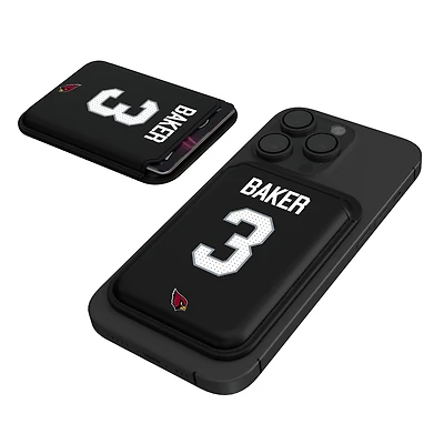 Keyscaper Budda Baker Black Arizona Cardinals Magnetic Credit Card Wallet