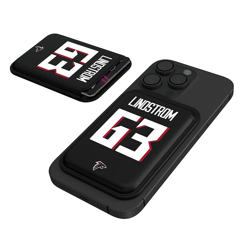 Keyscaper Chris Lindstrom Black Atlanta Falcons Magnetic Credit Card Wallet
